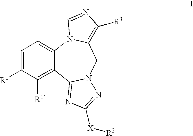 Substituted imidazo-[1,5-a][1,2,4]triazolo[1,5-d][1,4] benzodiazepine derivatives