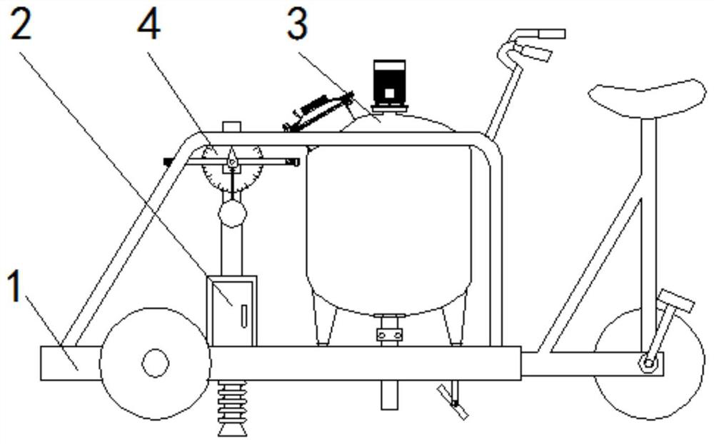 Highway subgrade pavement treatment equipment and treatment method thereof