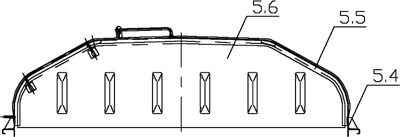 Dog-legged roof for railway boxcars