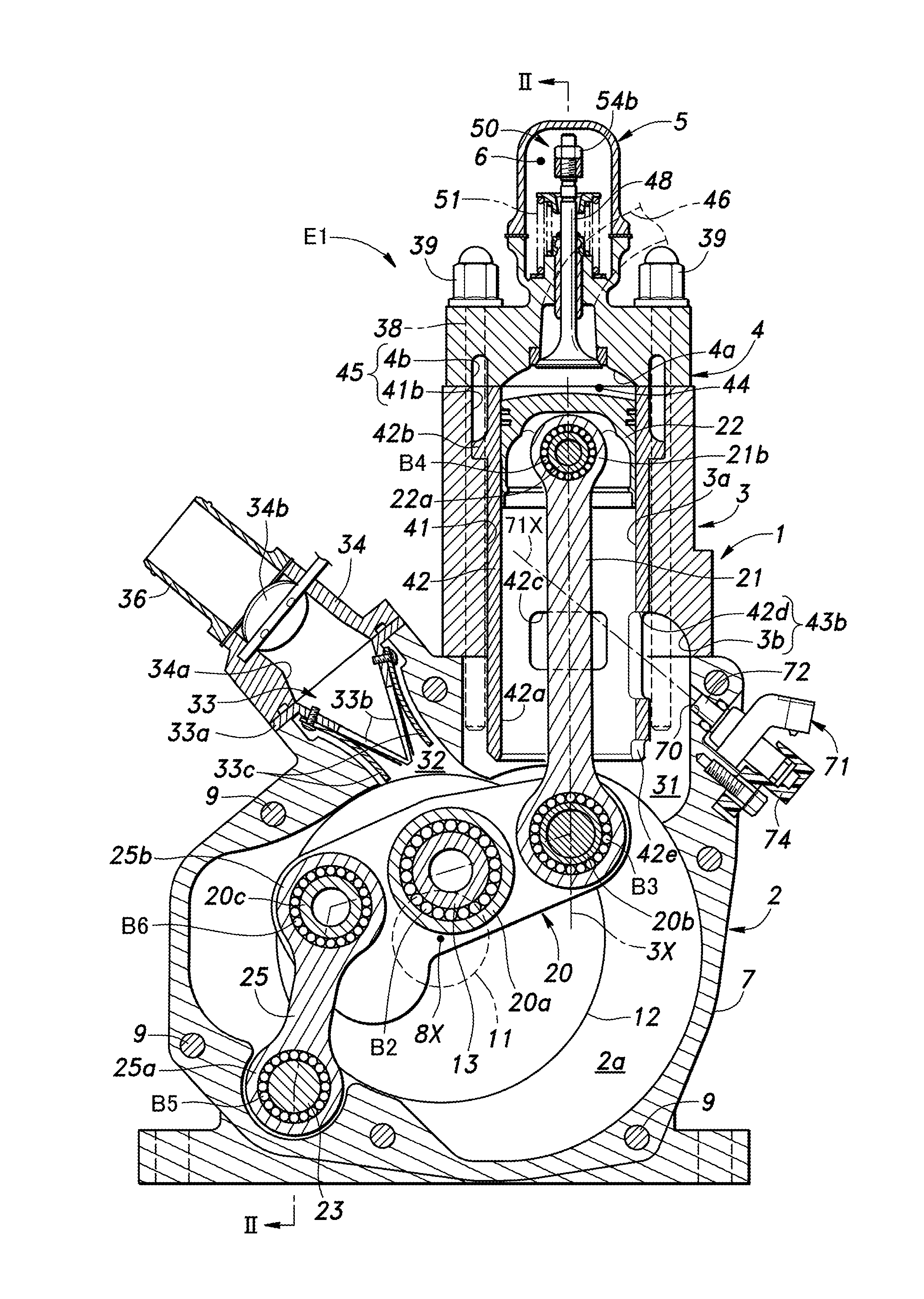Two-stroke engine with fuel injection