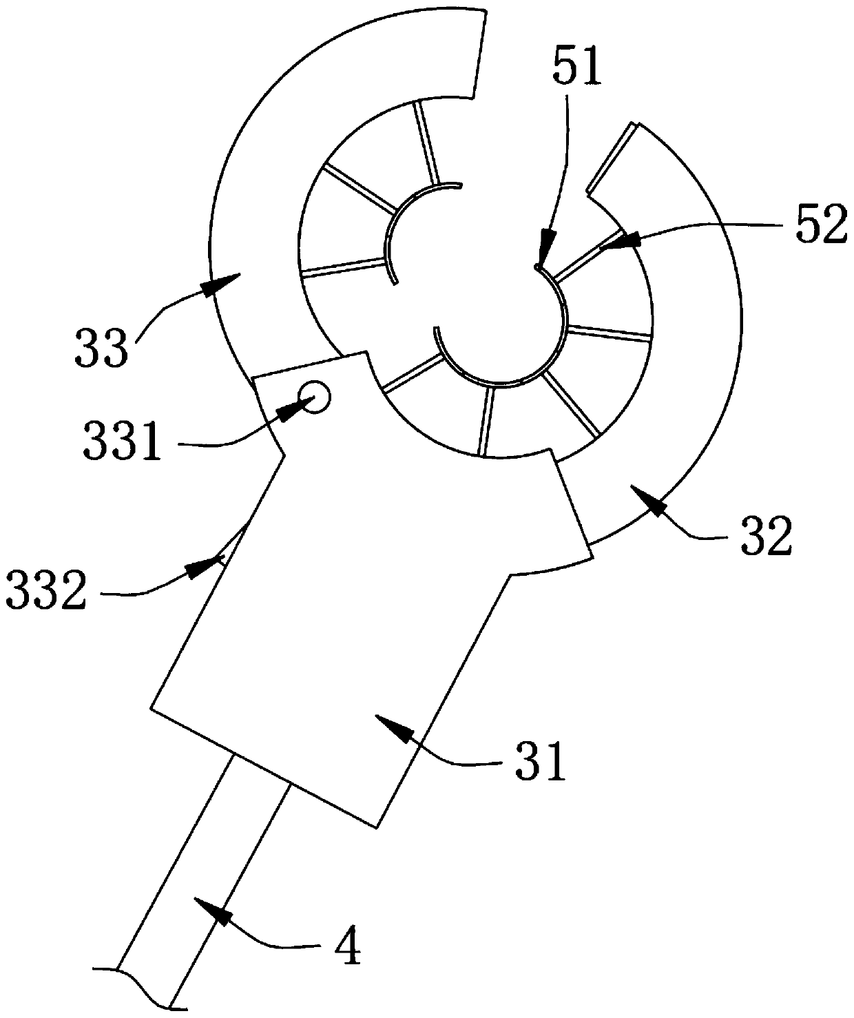 Three-phase asymmetric system harmonic detection device