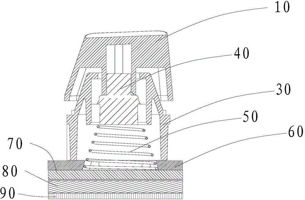 Mechanical key, keyboard with same and method for assembling keyboard