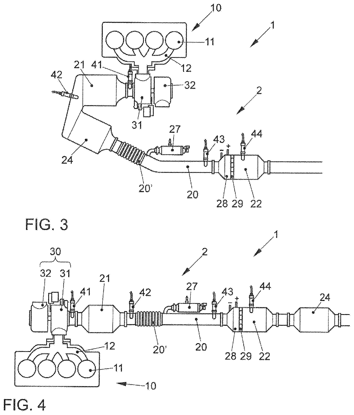 Exhaust system for an internal combustion engine and method for operating the same