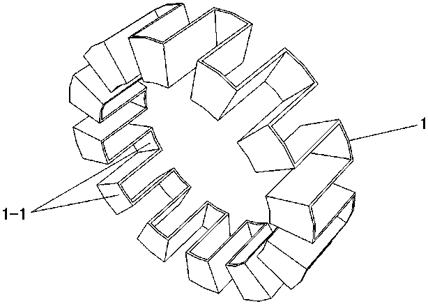 Modulation ring of modulated permanent magnet gear and manufacturing method thereof