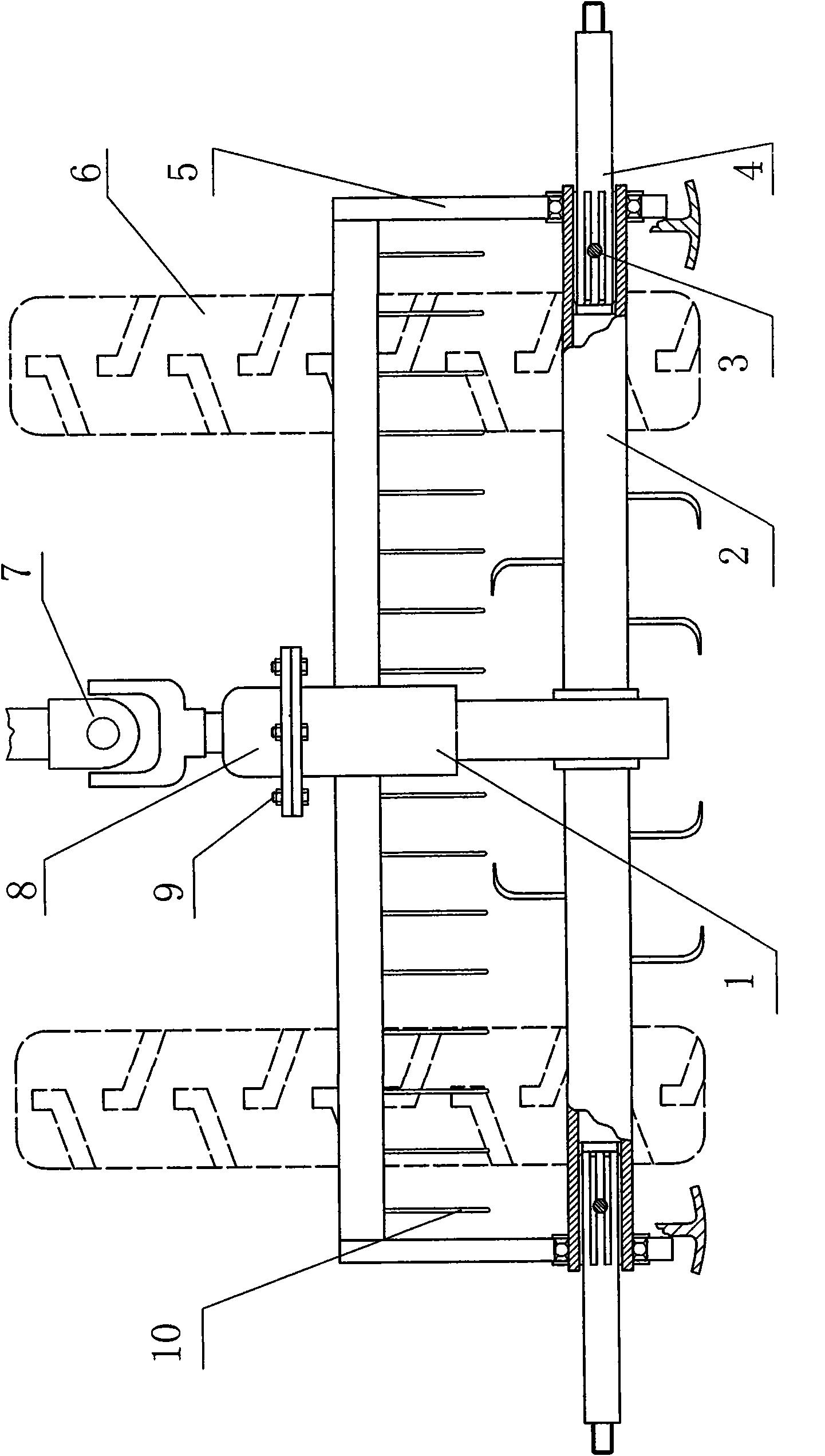 Multifunction rotavator, speed change gear box thereof capable of reversing easily and extending shaft thereof