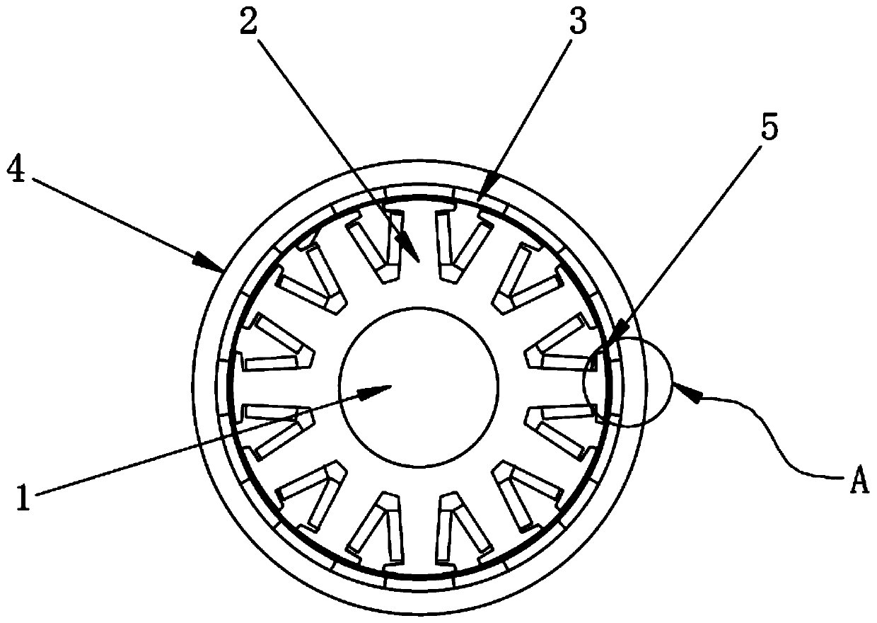 Rotor sheath of external rotor permanent magnet motor