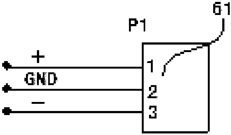 Vibration rectification error test acquisition circuit and acquisition system provided with vibration rectification error test acquisition circuit