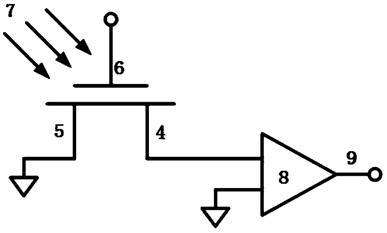 Silicon-base grated gate terahertz detector