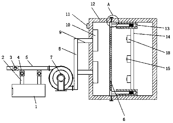 Filter screen service life detection device and detection method thereof