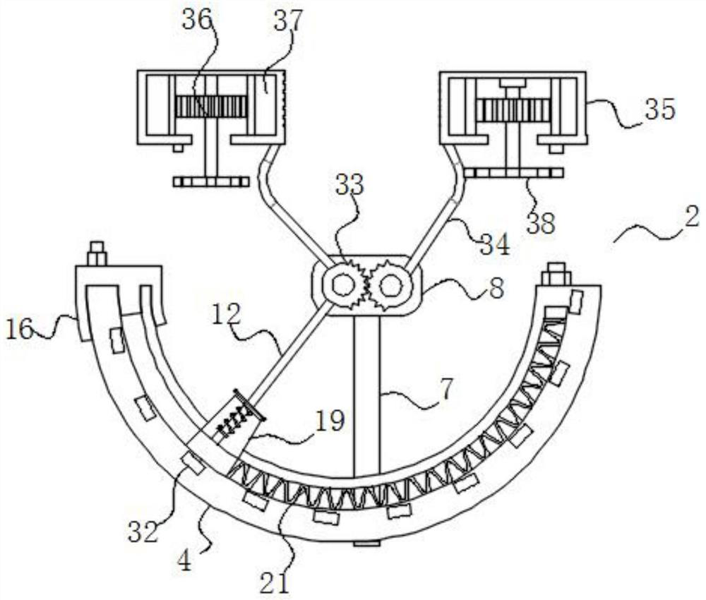 Spiral clamping device for splicing building templates