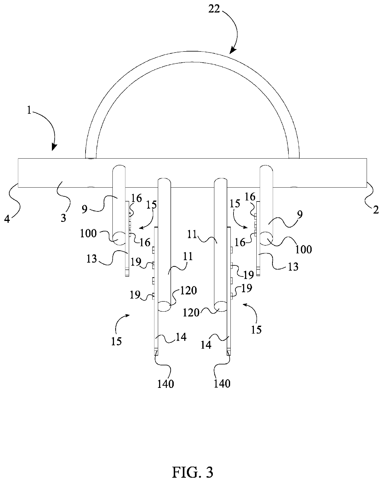 Bumper used in a motorized vehicle