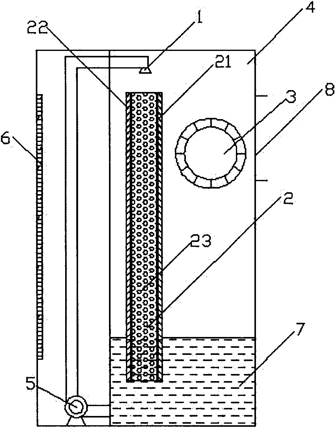 Method and device for treating pollutant and dust in gas