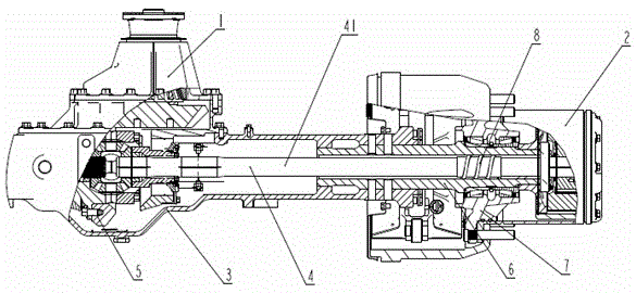 Axle shaft for automobile drive axle