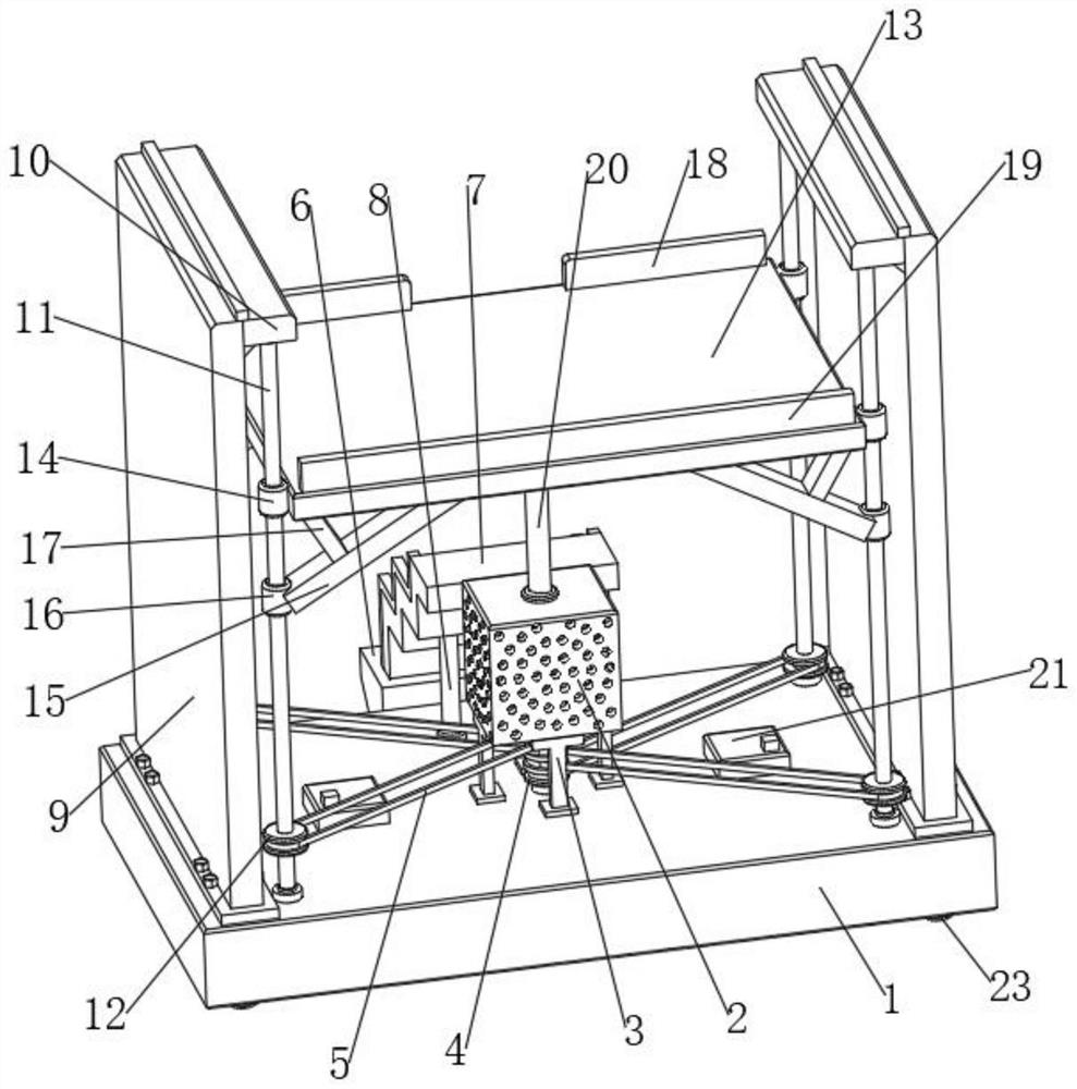 Movable cantilever frame device for civil engineering construction