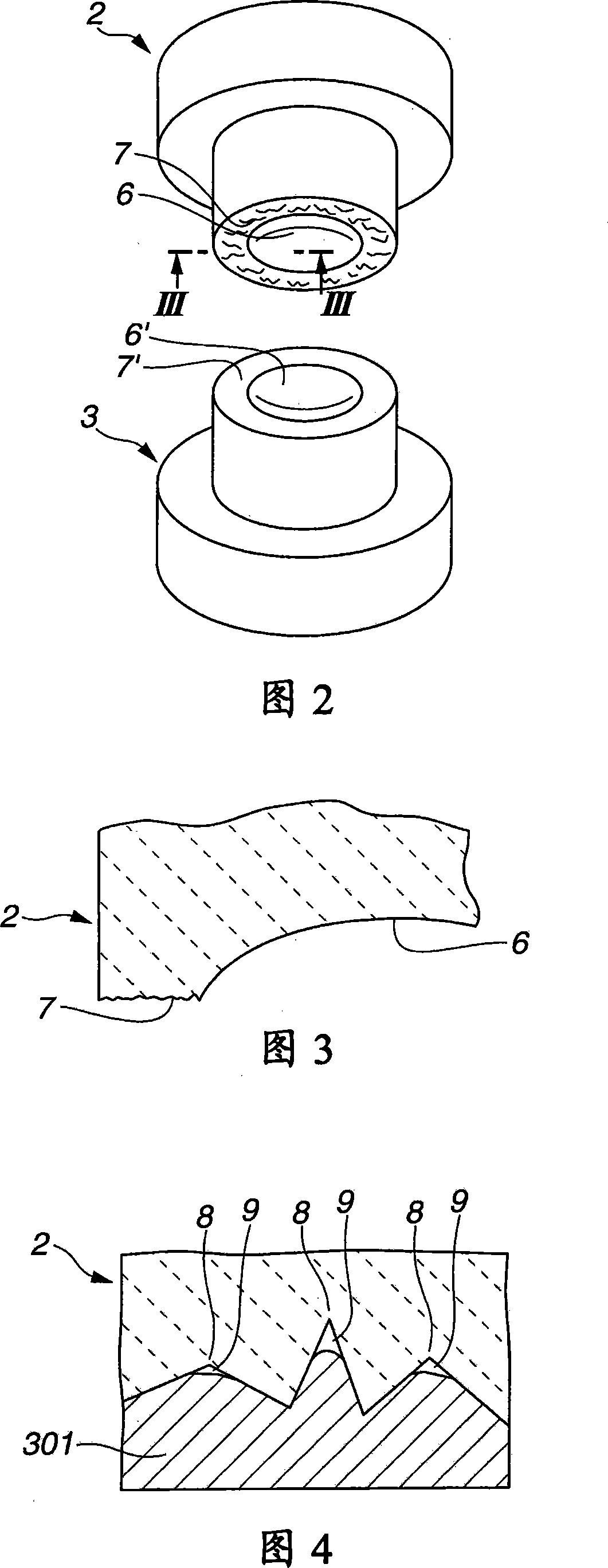 Optical element and production device for producing same