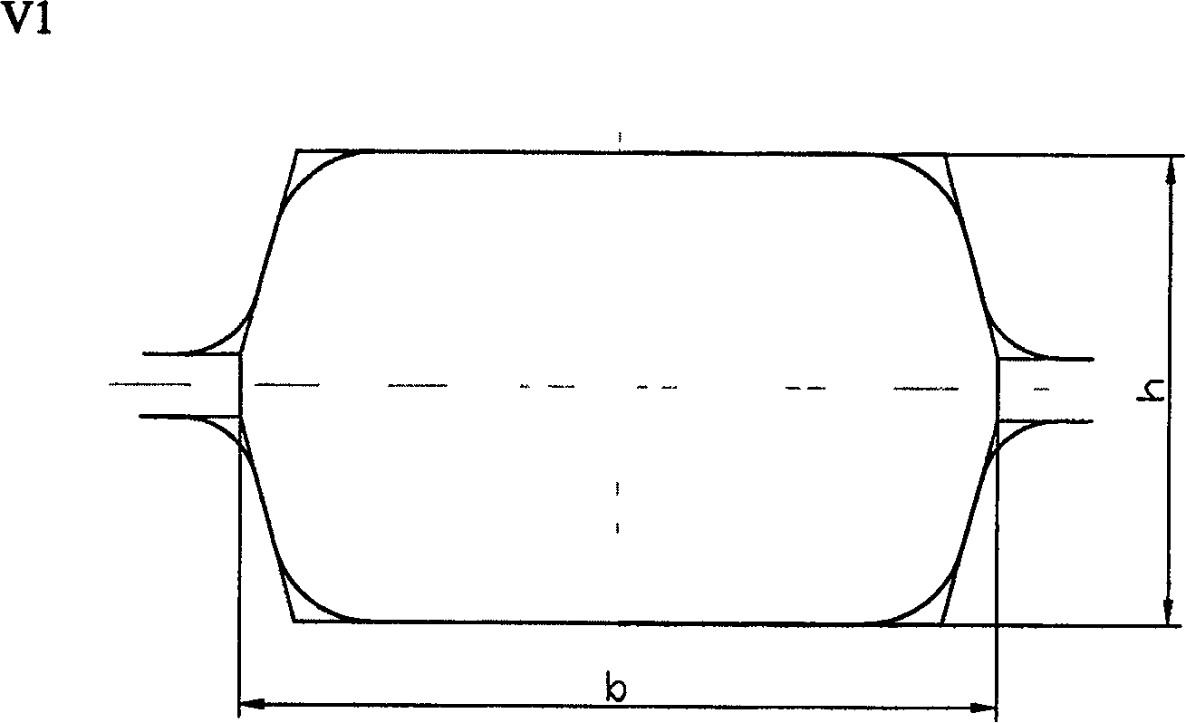 Round steel rod continuous rolling method with diameter less than Phi 100 mm, and hole type system