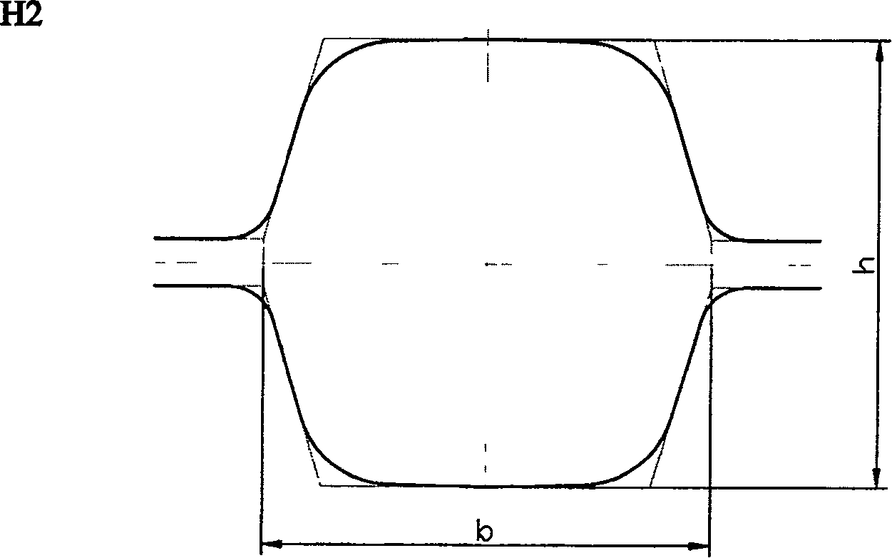 Round steel rod continuous rolling method with diameter less than Phi 100 mm, and hole type system