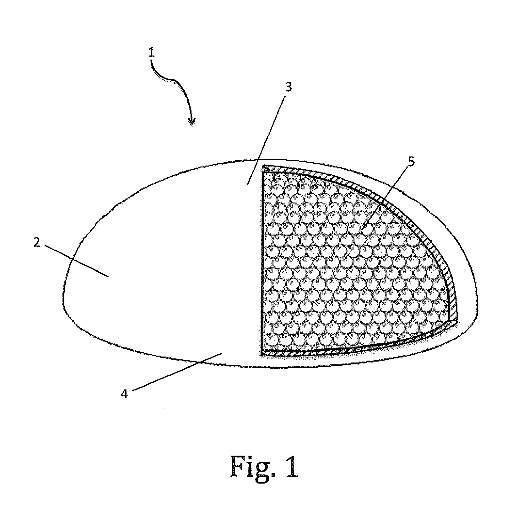 Mammary prosthesis filled with expanded polymer microspheres