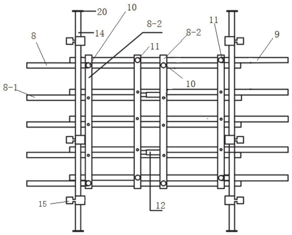 A composite support structure, construction system and method