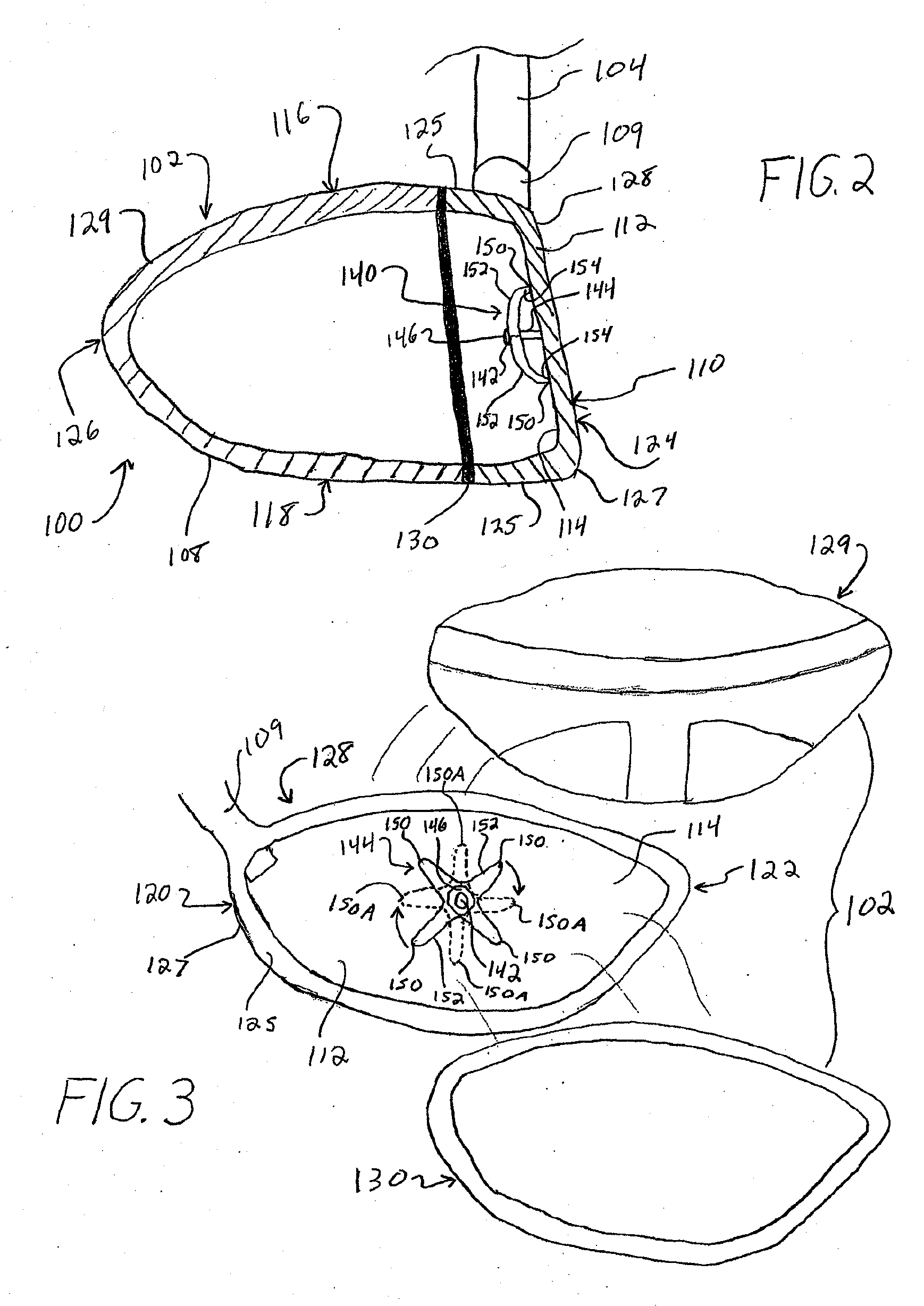 Golf club head or other ball striking device having adjustable stiffened face portion