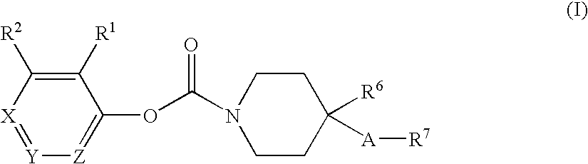 Substituted piperidine carbamates
