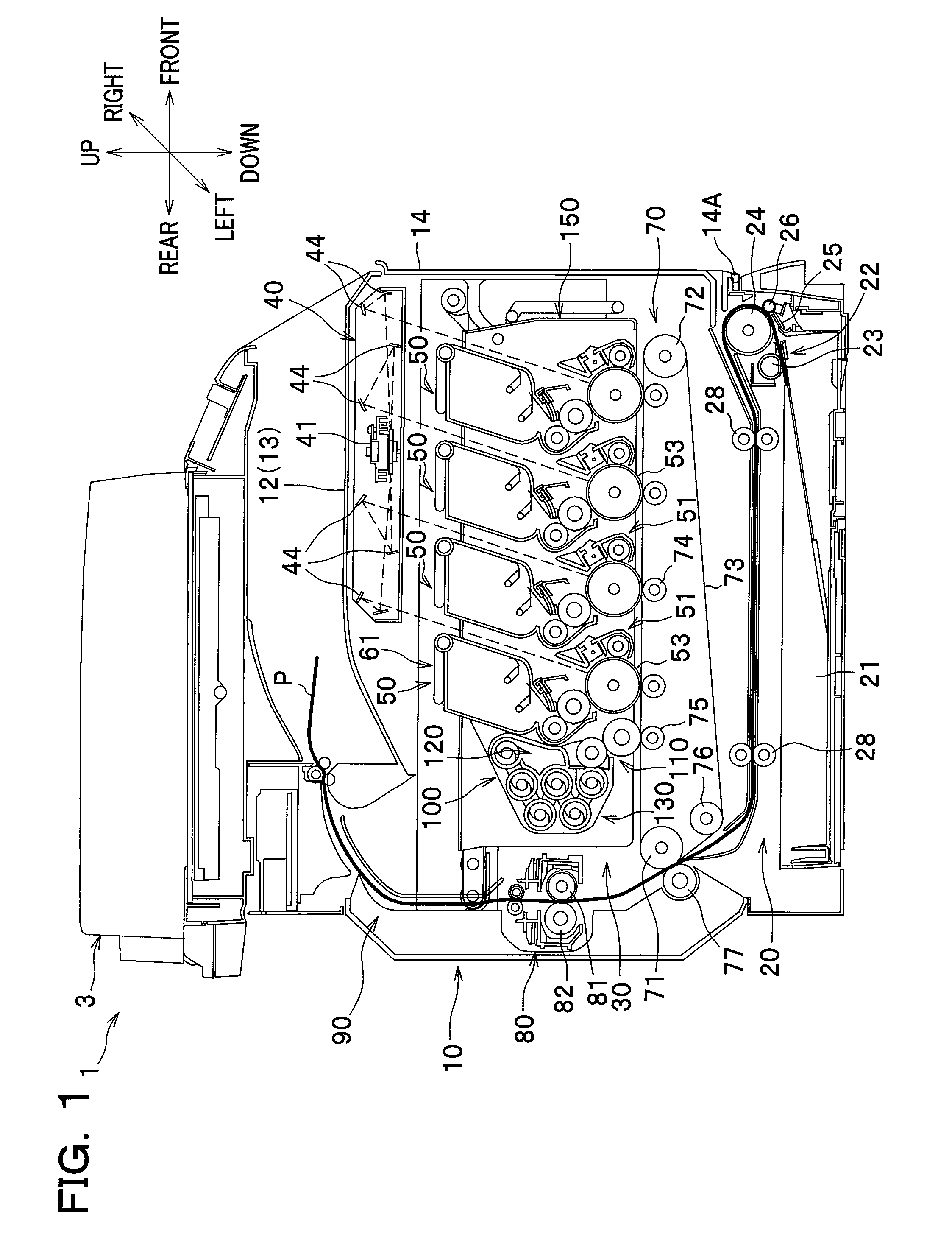 Image forming apparatus with a cleaning device
