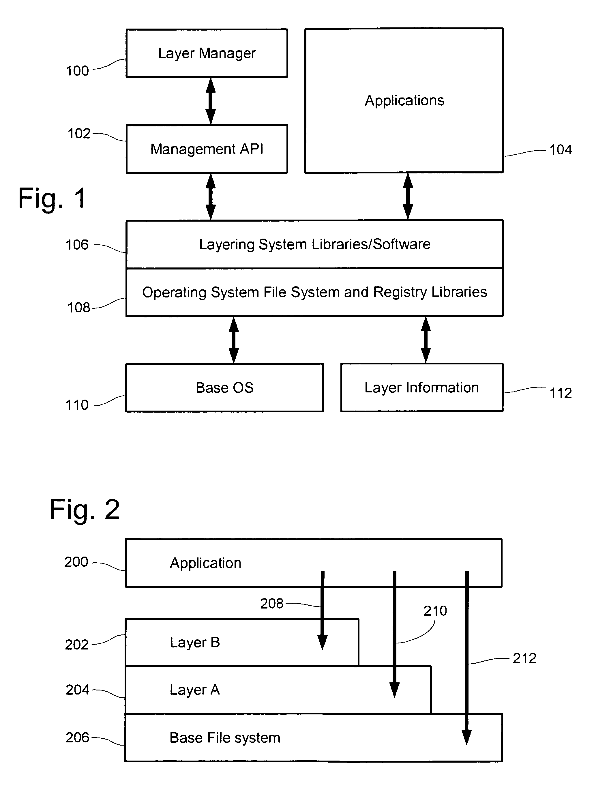 Run-time application installation application layered system
