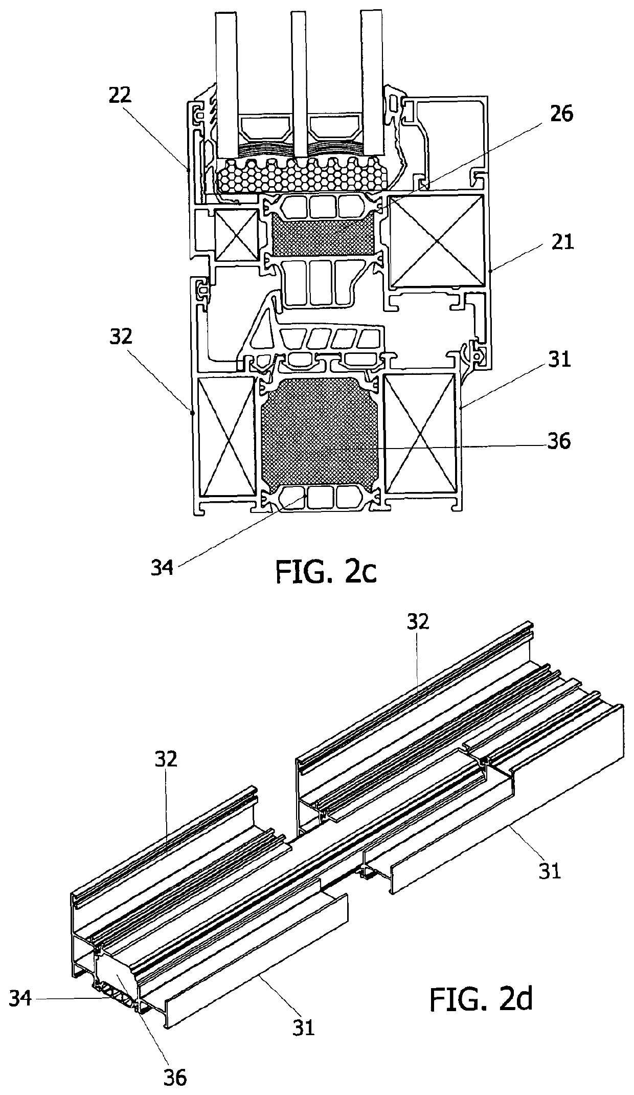 Device for delivering an insulation enhancing polyurethane foam within profiles used in doors, windows and related applications