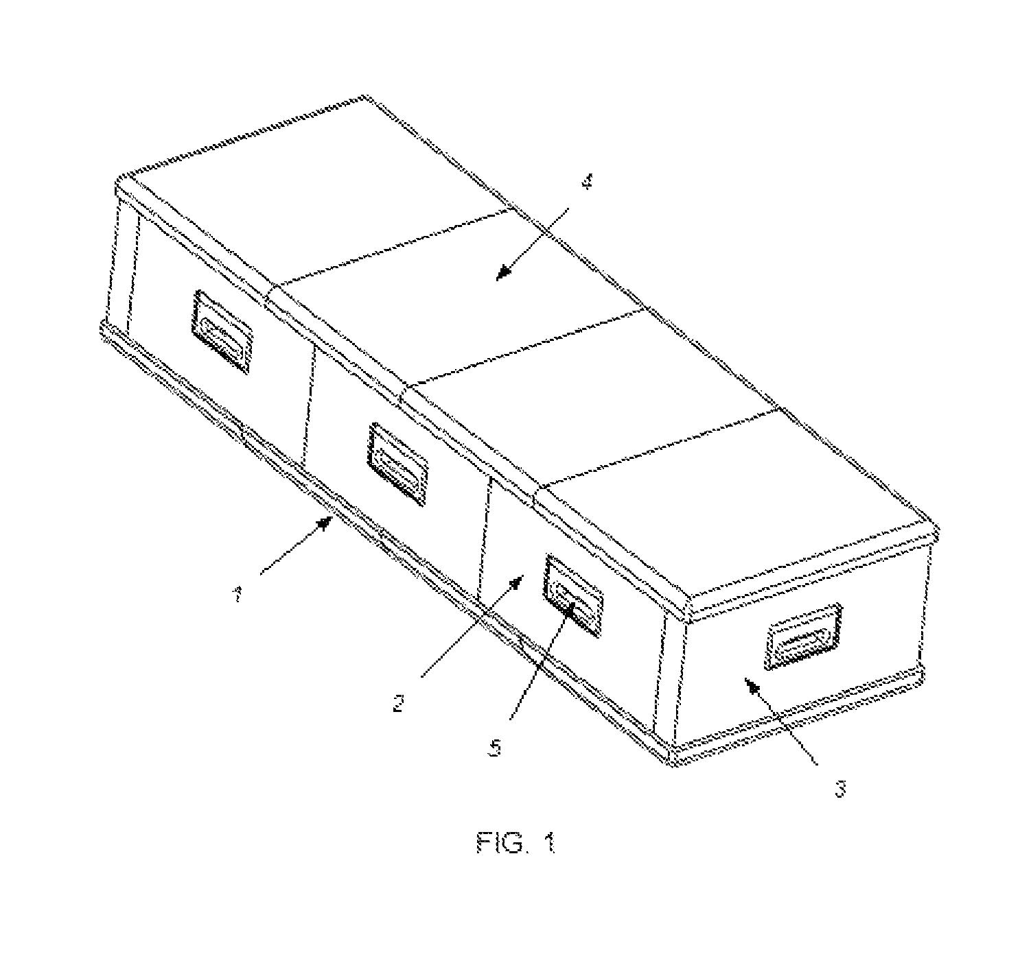 Modular casket with tension cable system