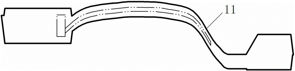 Method for designing blade body margin of over-bent blade forge piece
