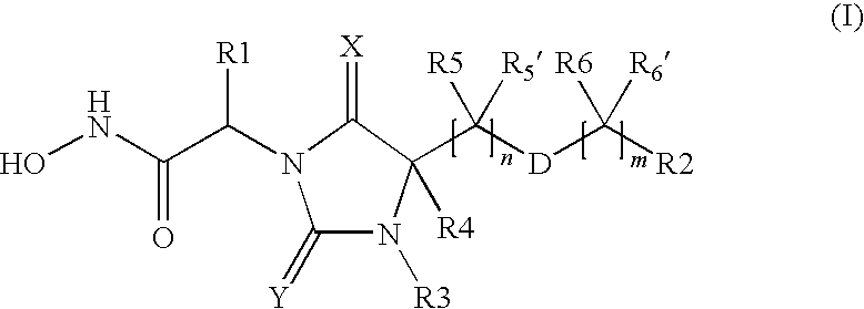 (2,5-dioxoimidazolidin-i-yl)-n-hydroxy-acetamides as metalloproteinase inhibitors