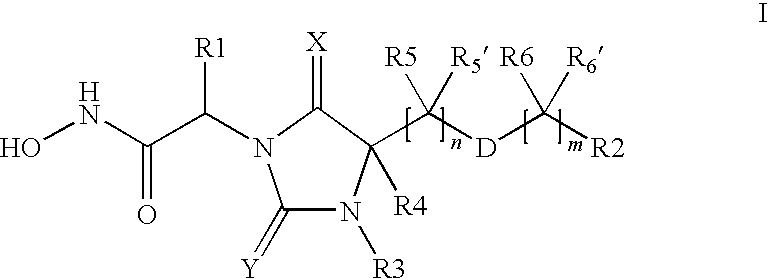 (2,5-dioxoimidazolidin-i-yl)-n-hydroxy-acetamides as metalloproteinase inhibitors