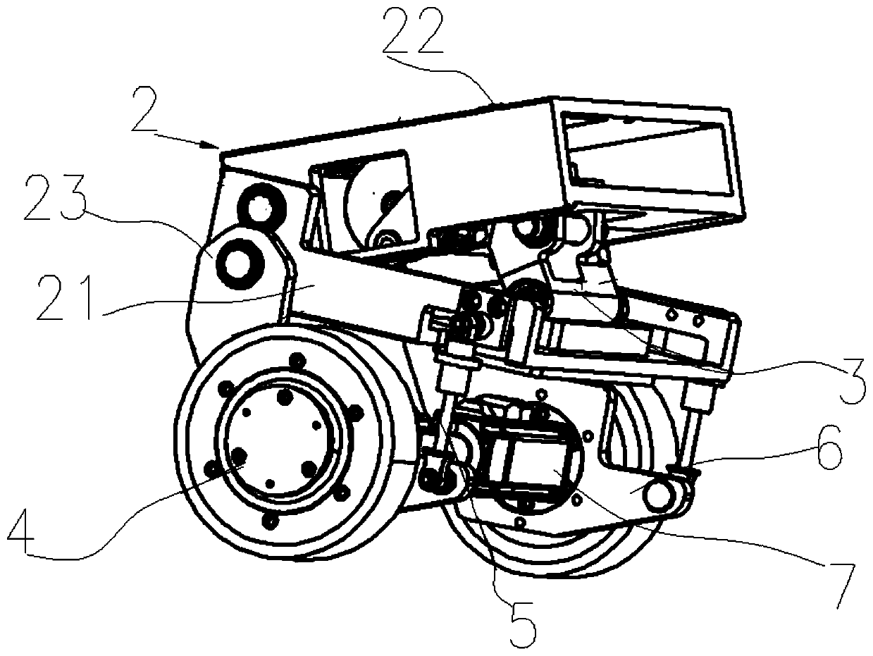 Active suspension mechanism, AGV and AGV control method