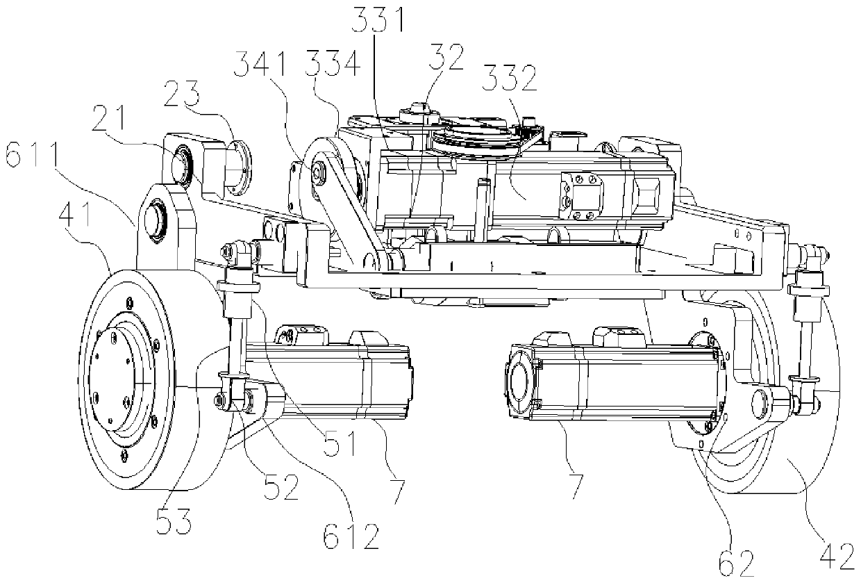 Active suspension mechanism, AGV and AGV control method