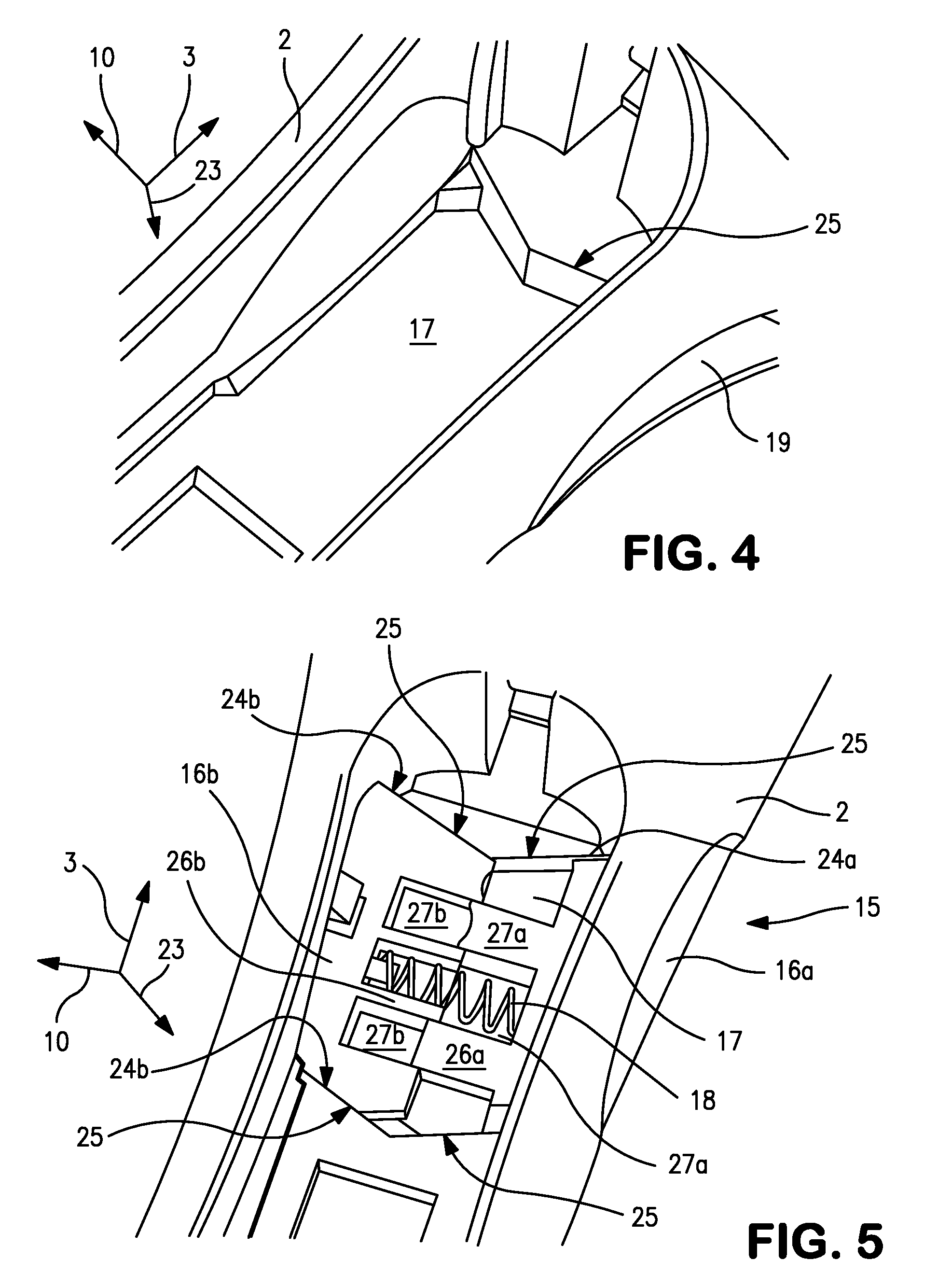 Detachable grip device having activation buttons for opening jaw-forming elements
