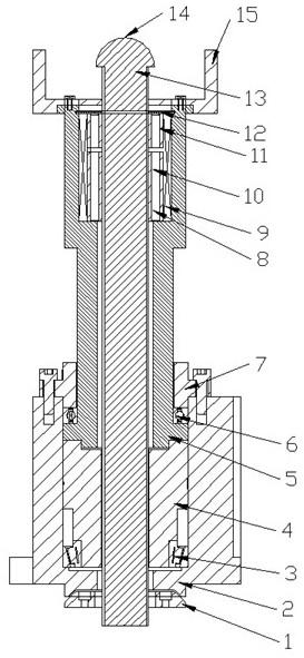 Self-centering double-output worm and gear structure for elevator