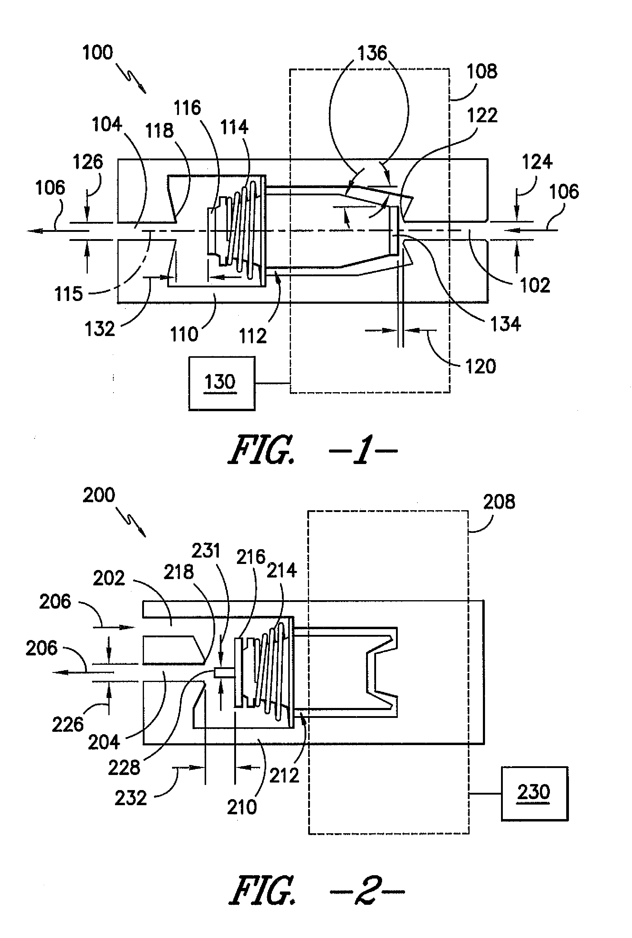 Electrically actuated valve for control of instantaneous pressure drop and cyclic durations of flow