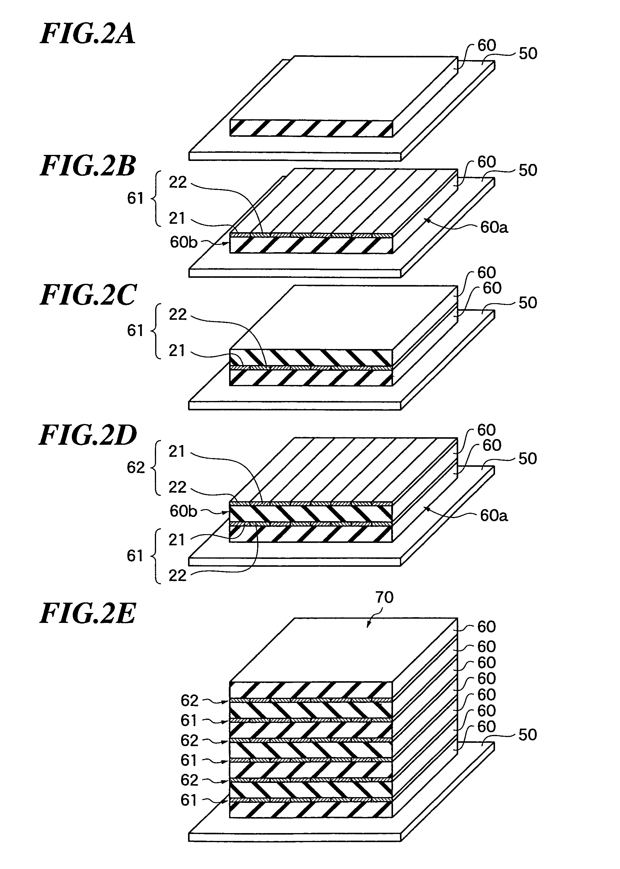 Laminated structure, method of manufacturing the same and ultrasonic transducer array