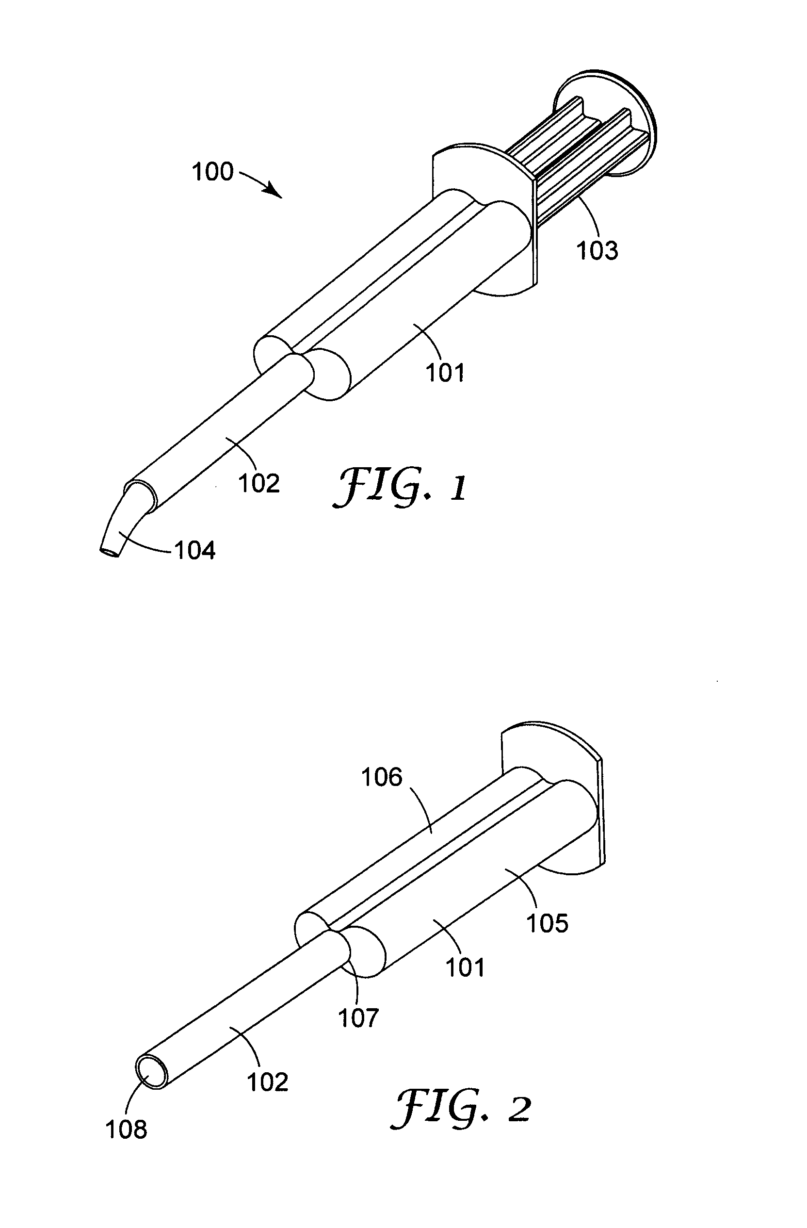Unit-dose syringe for a multi-component material