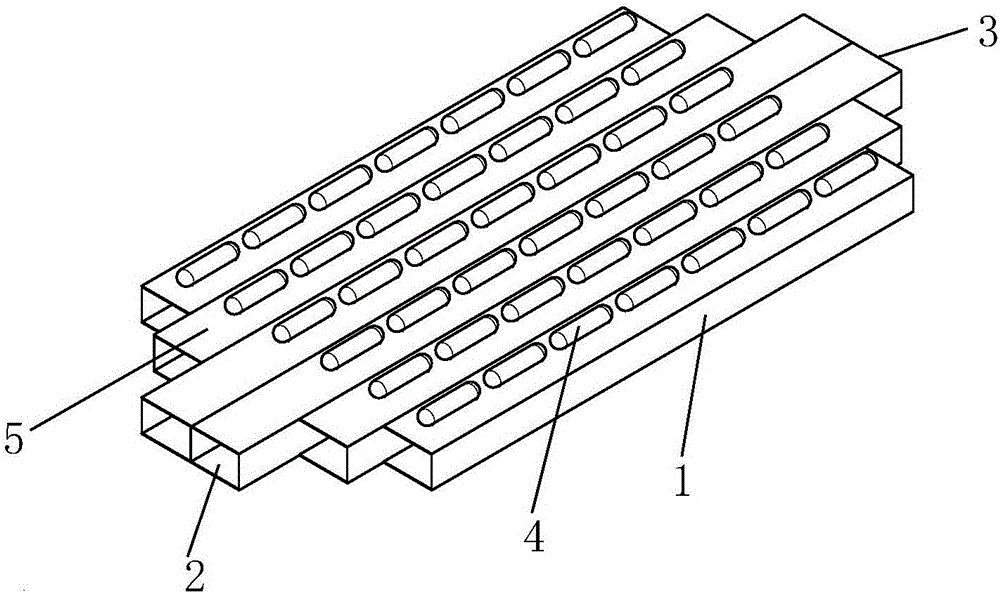 Through type water ballast tank