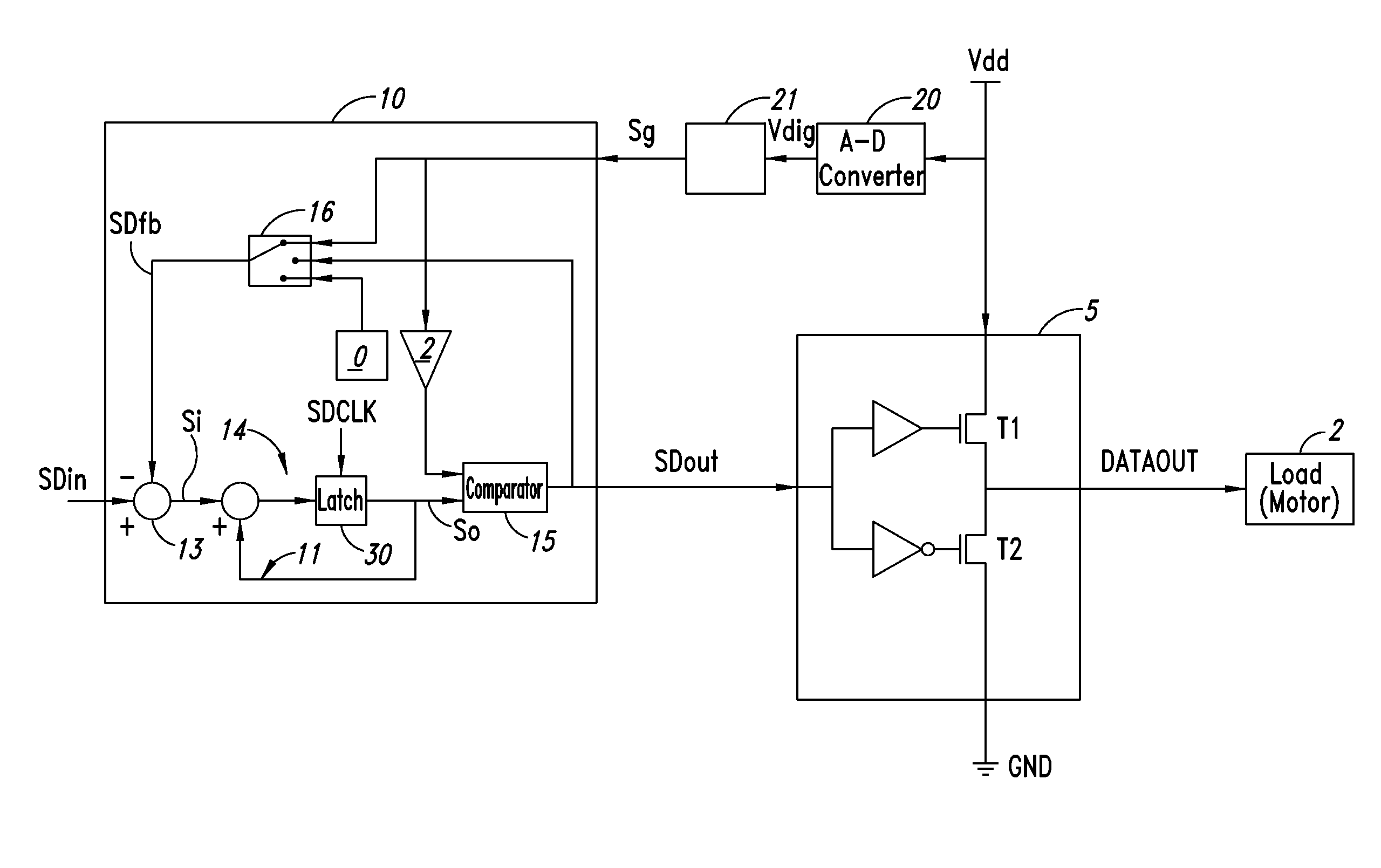 Control apparatus for a load supply device