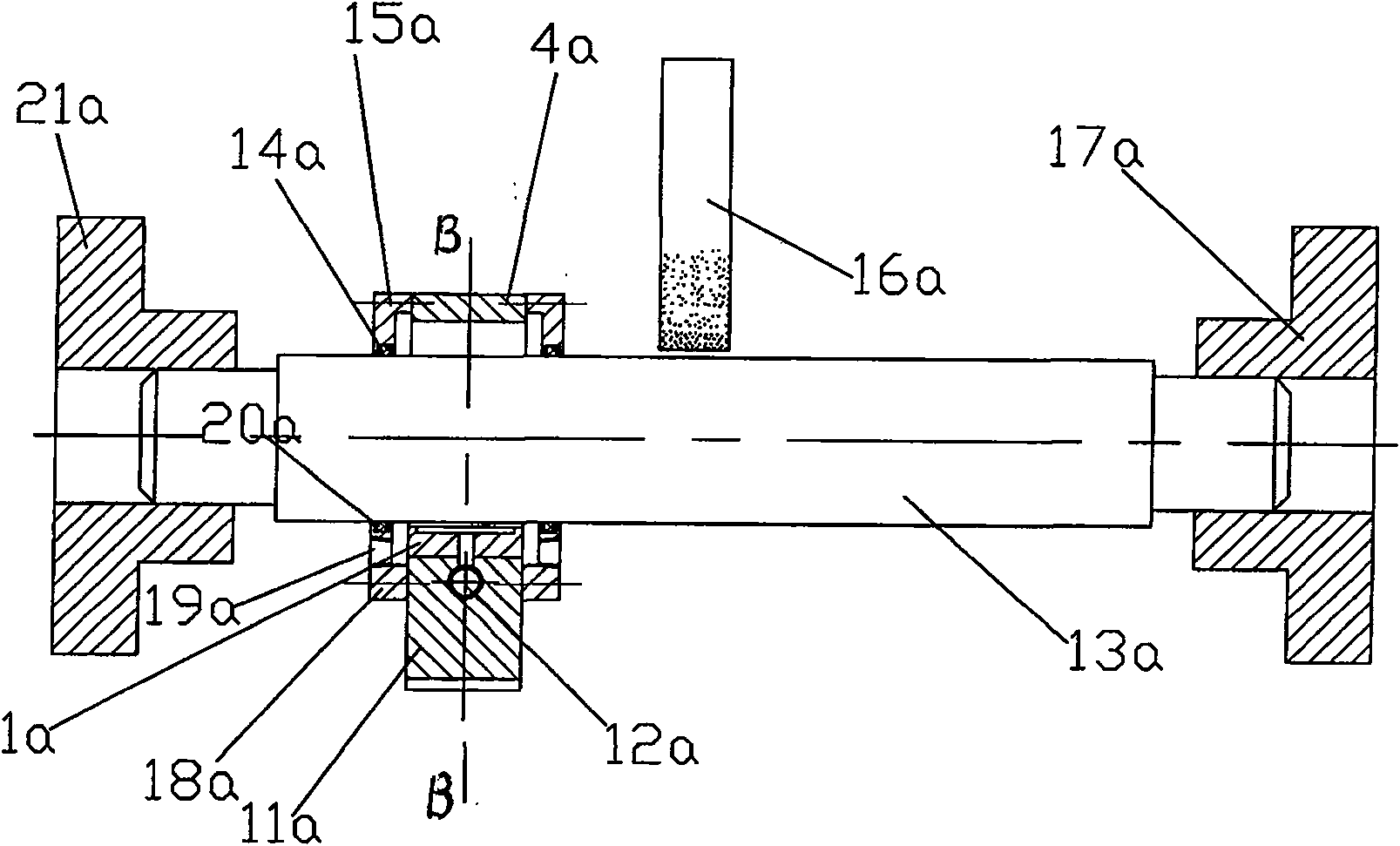 Machine tool liquid static pressure central frame