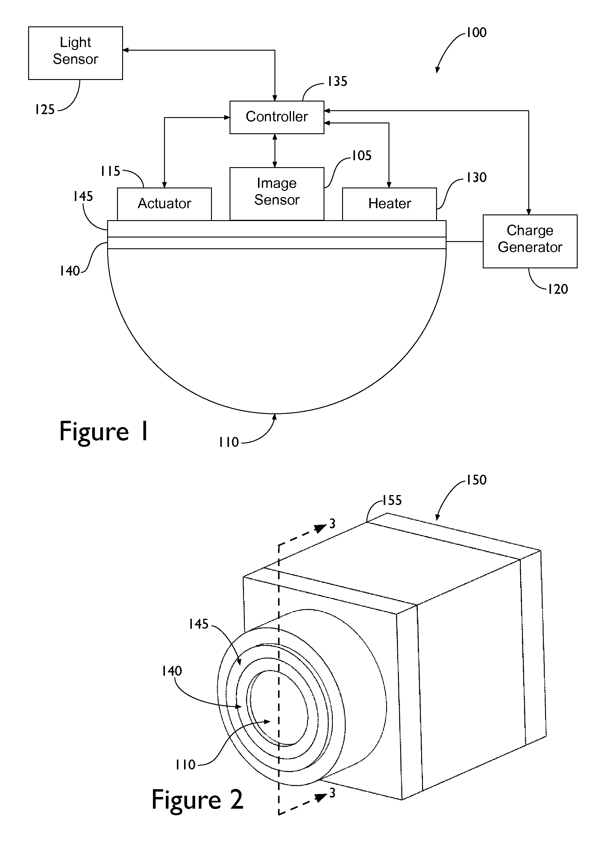 Self-cleaning camera lens