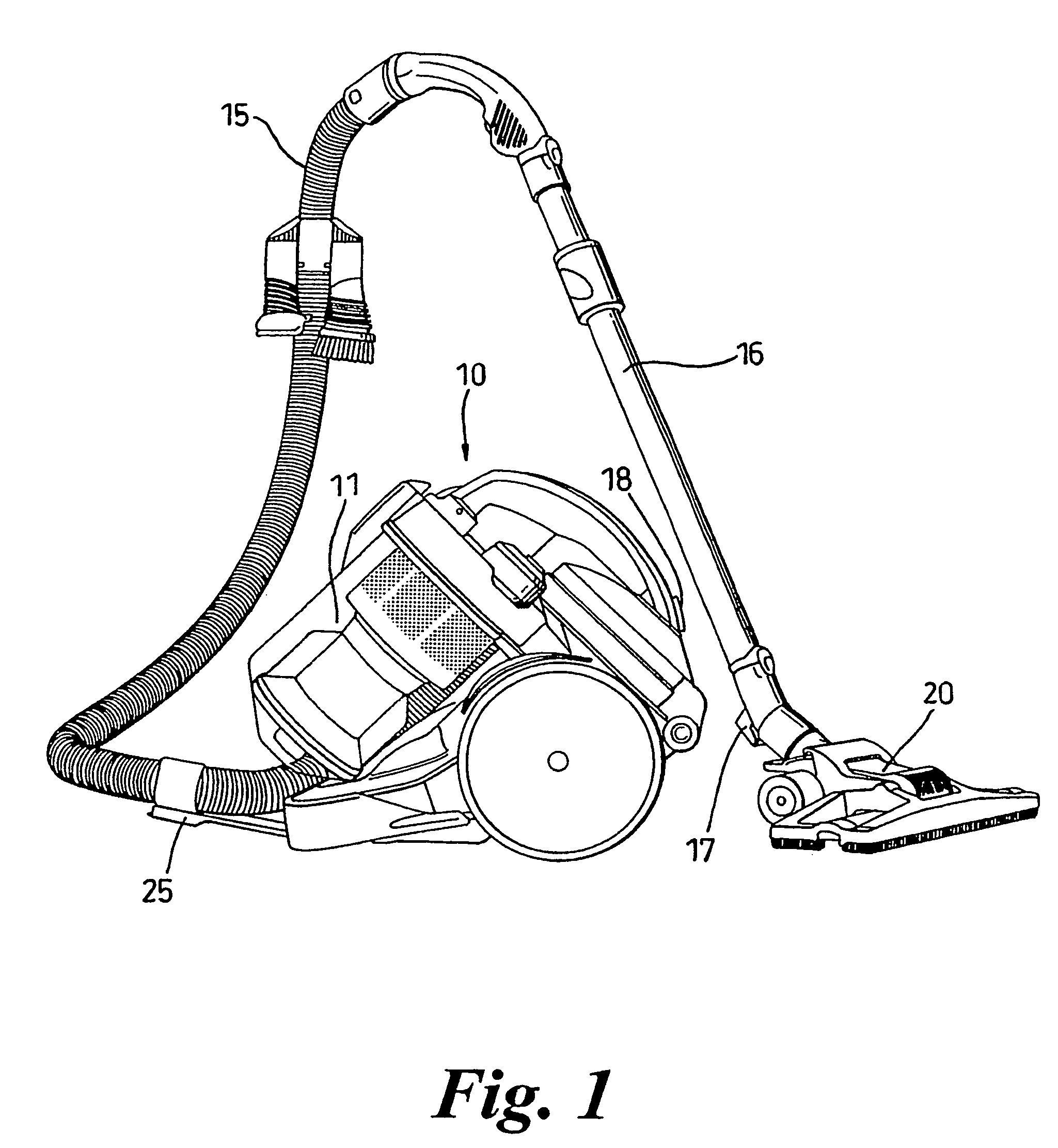 Cleaning appliance including a telescopic wand assembly retainer