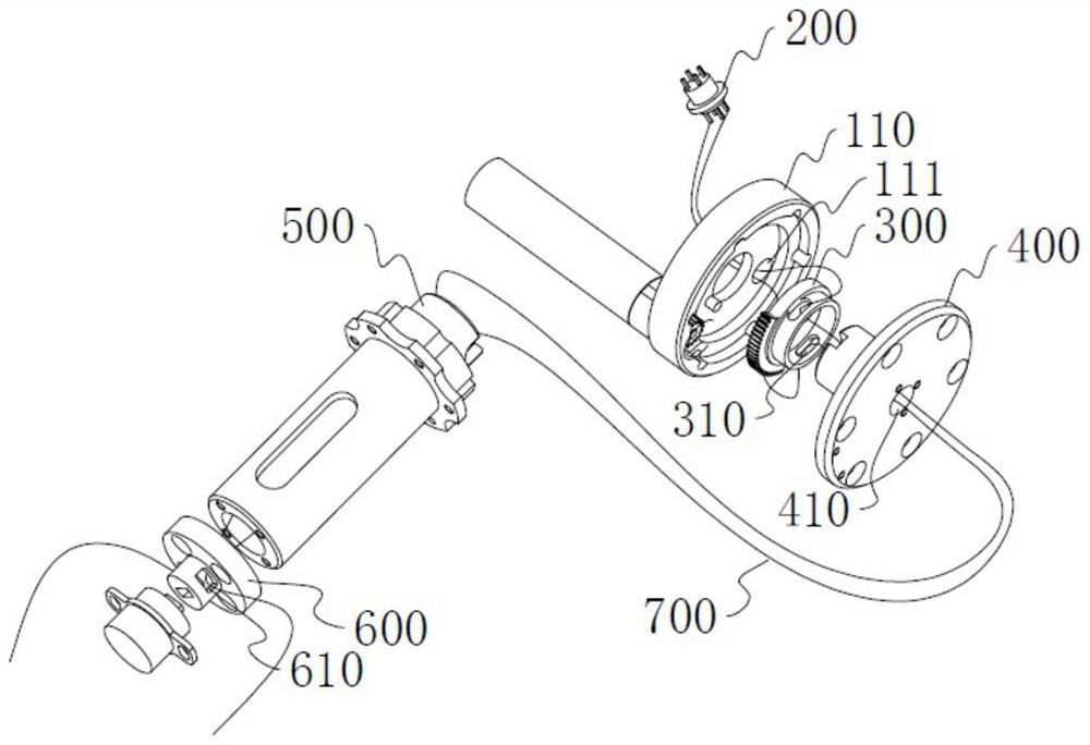 Sealed wiring structure of ultra-light small photoelectric turntable