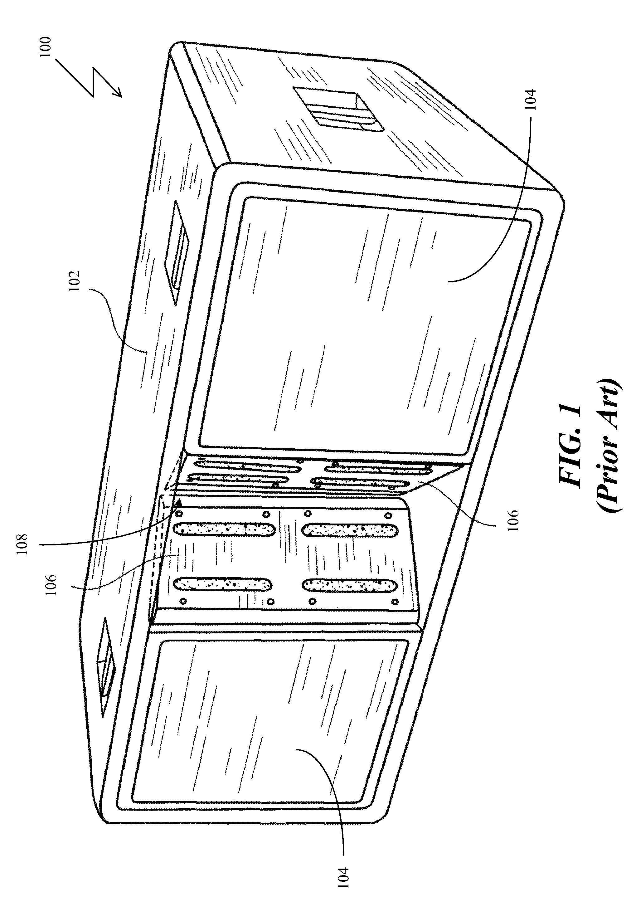 High frequency horn having a tuned resonant cavity