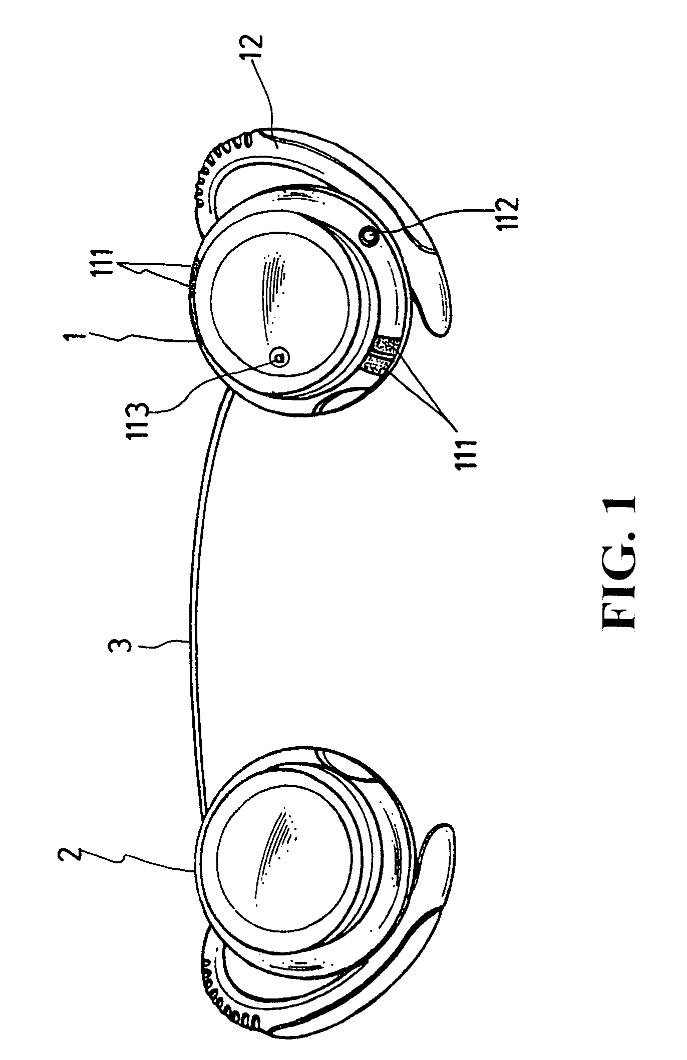 Headset structure with built-in audio source