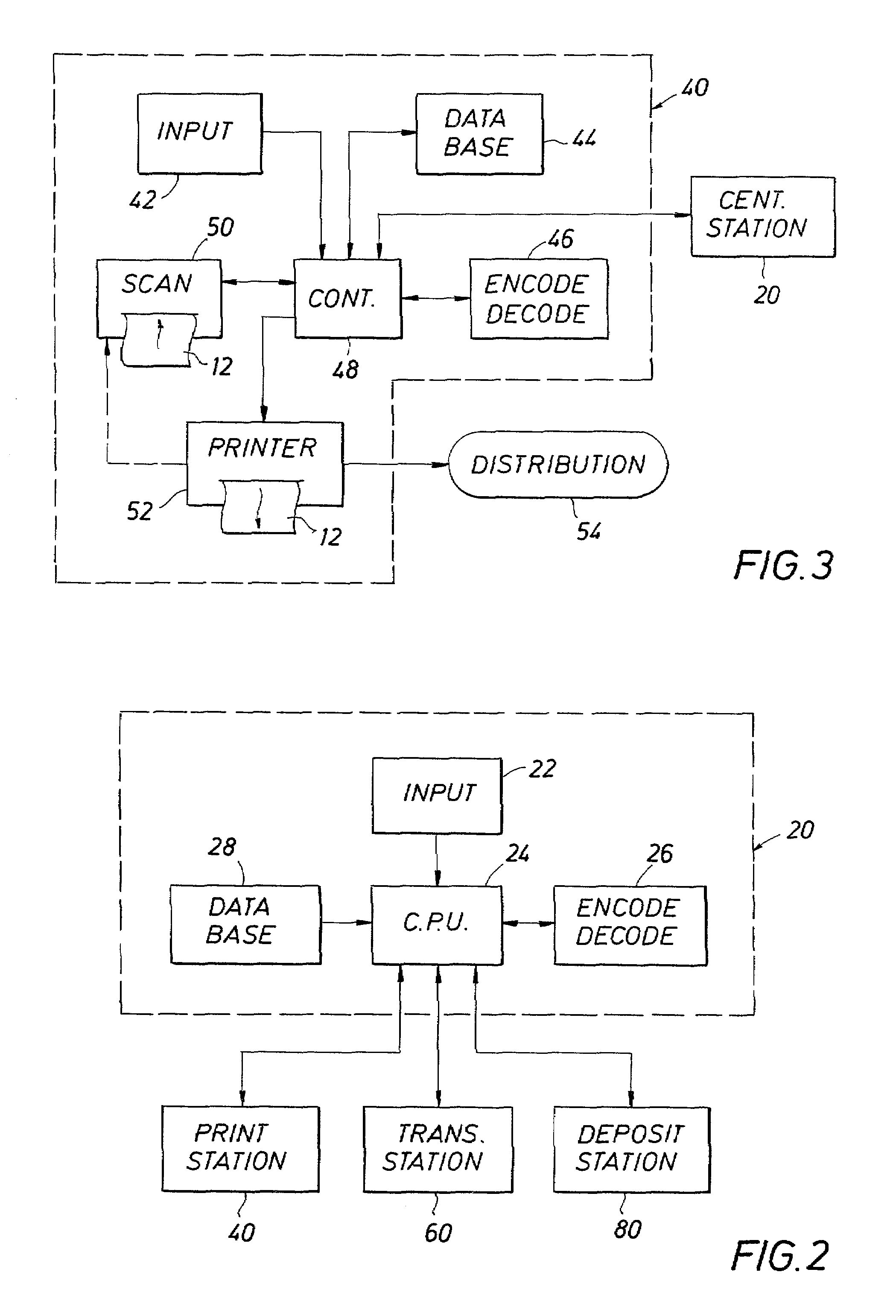 System for authenticating and processing of checks and other bearer documents