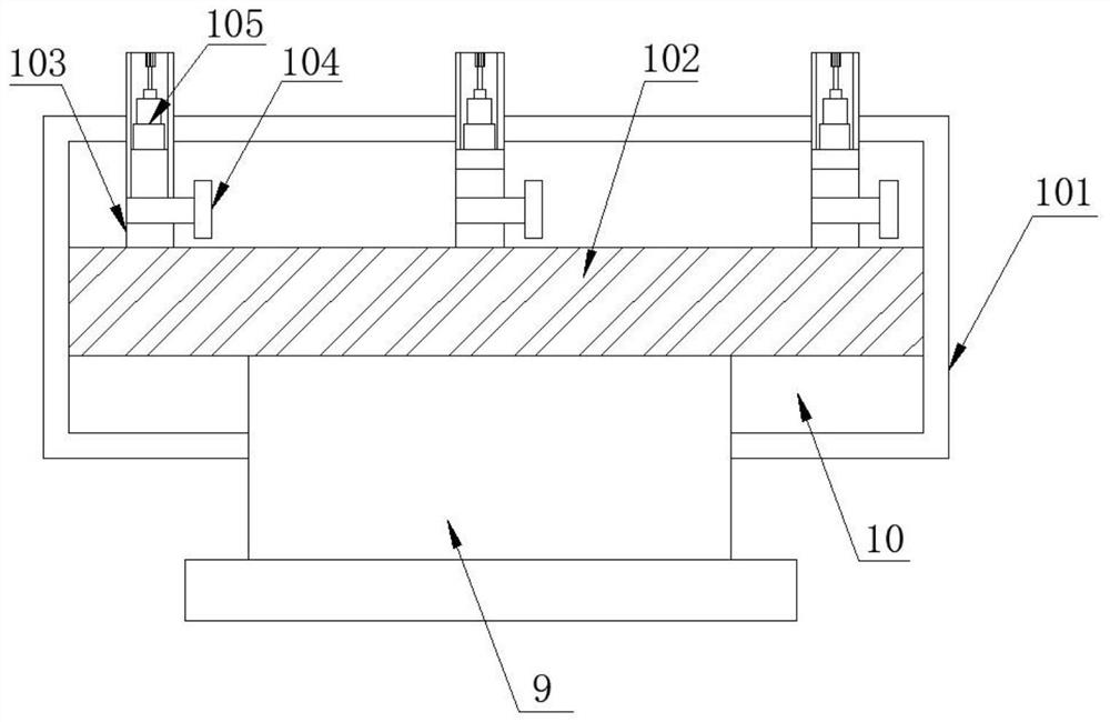 Demoulding mechanism of vacuum plastic-absorbing forming mould