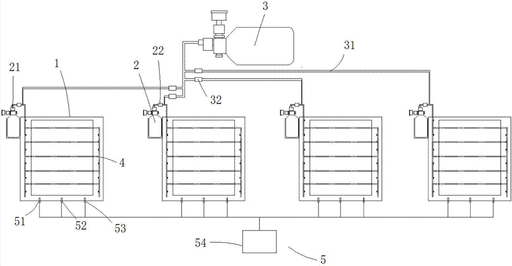 On-board battery fire extinguishing structure using hybrid fire extinguishing agent